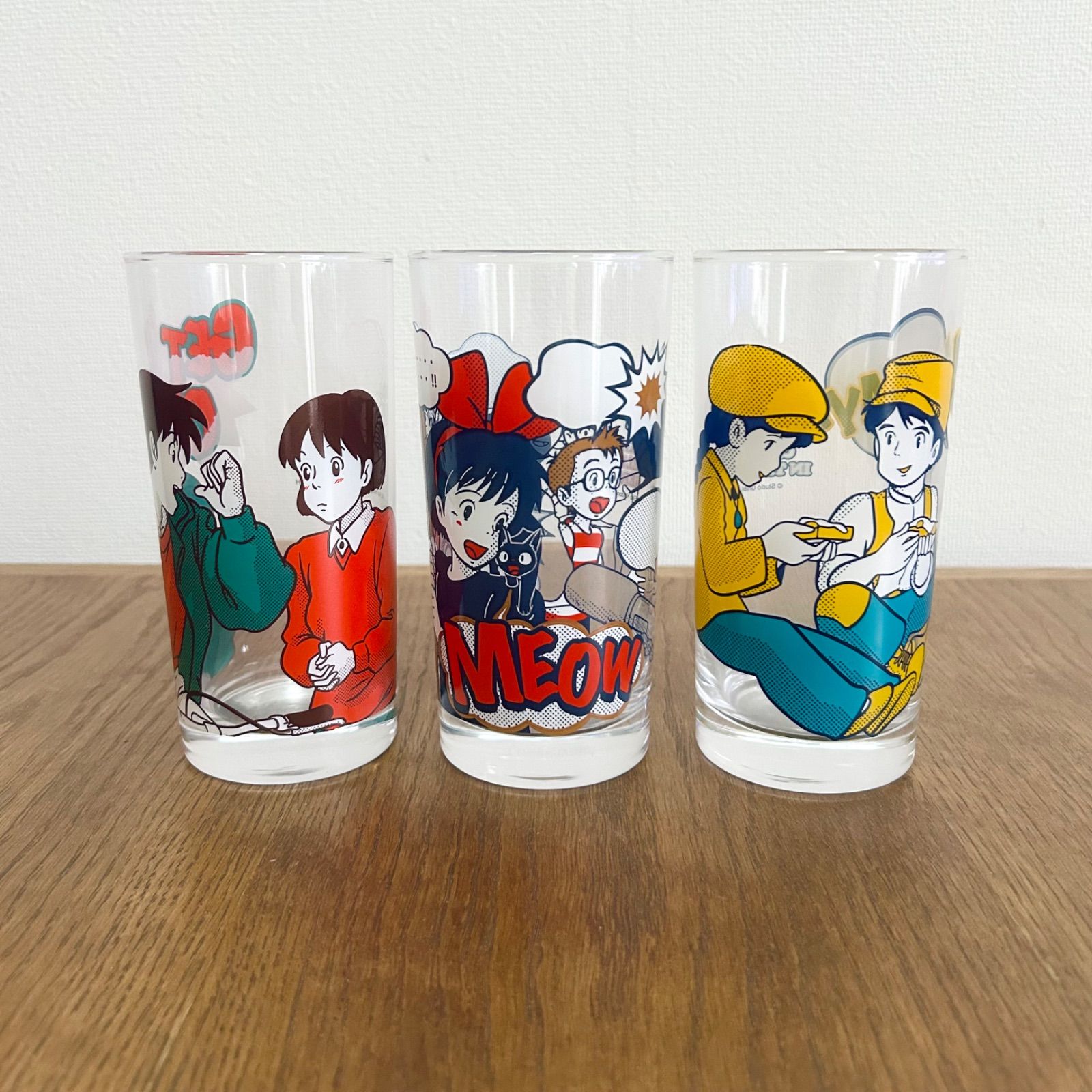 新品・未使用品〉ジブリ ヴィンテージグラスコレクション3種セット