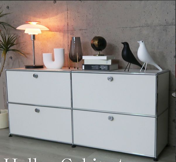 食器棚 北欧スタイル3段食器棚 ロック付き モジュラー家具 引き出し付きキャビネット モダンリビング収納棚