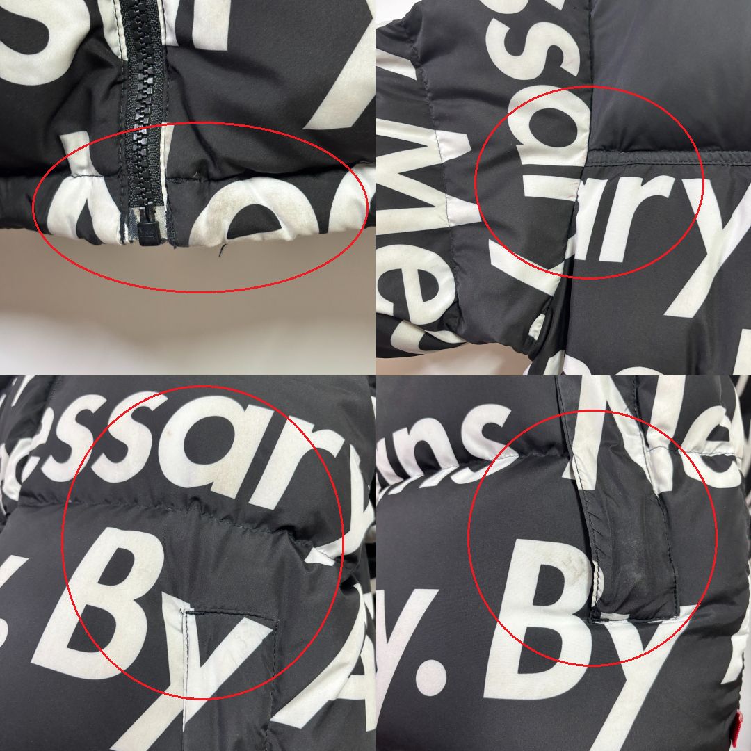 S Supreme x THE NORTH FACE ザノースフェイス 15FW レタリング Nuptse ヌプシ ダウン KANDAIZUMI_COM