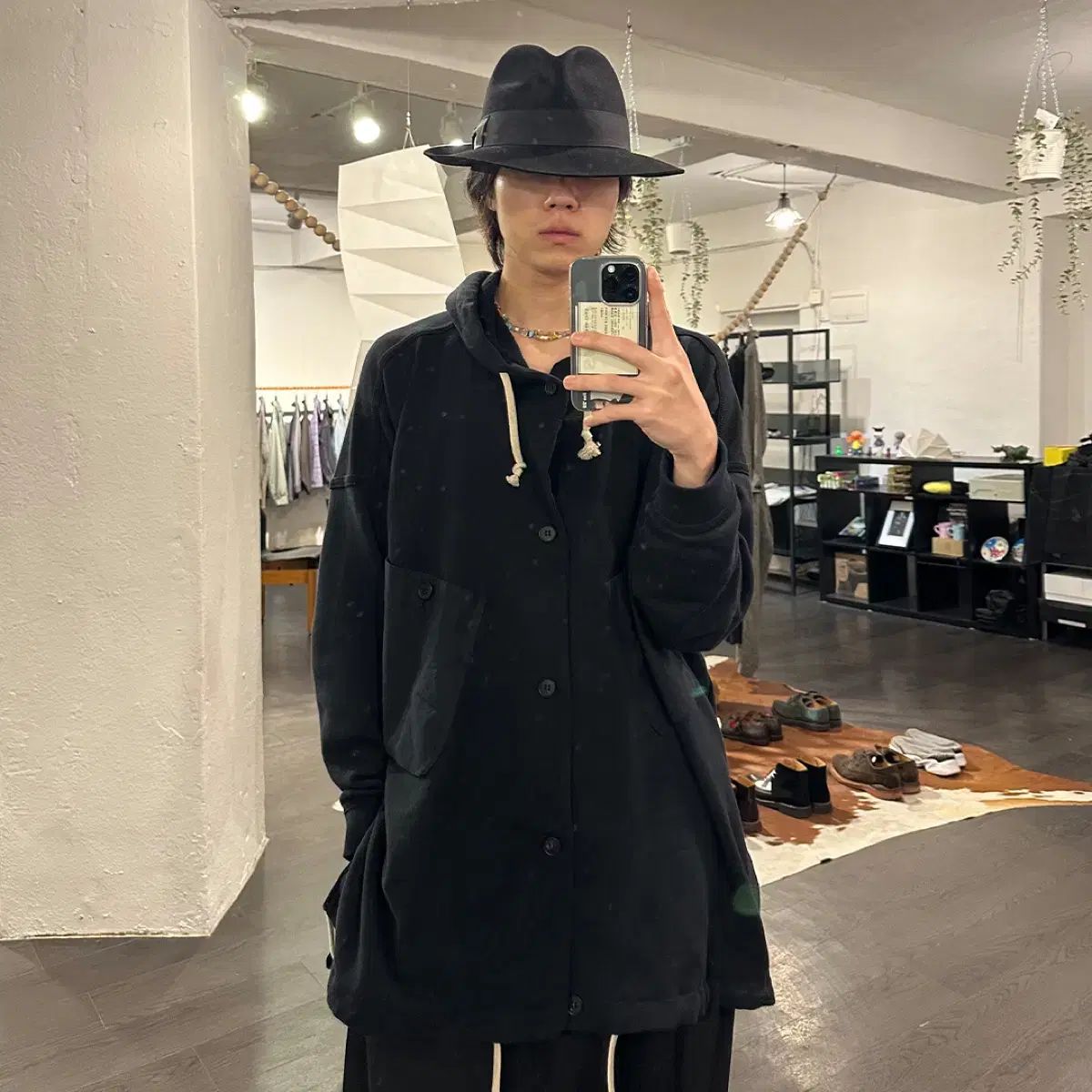  カシラ FEDORA フェドラ ハット ブラック バケットハット ハット