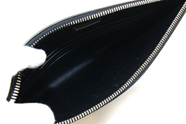 プラダ クラッチバッグ ブラック ブルー レザー DECORATOM_COM_BR