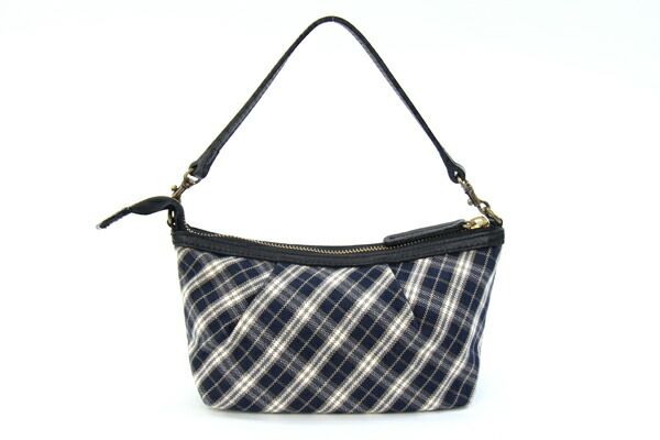 バーバリーブルーレーベル ポーチ ネイビー