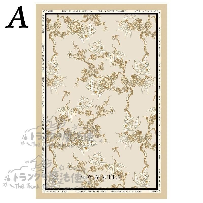 桜 sakura 植物 花 フラワー ドアマット 玄関マット フロアマット お手入れ簡単 拭く 洗える 5mm厚 長方形 ベージュ 滑り止め 防水 防油 CCDT1031p079