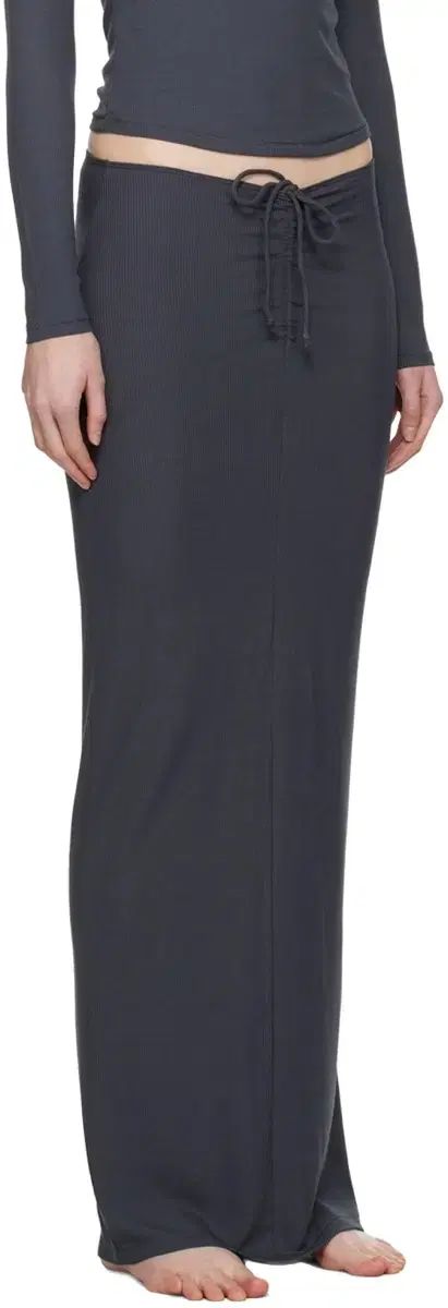 SKIMS スキムス ラウンジ マキシ ロング丈スカート XS チャコール GULLKHAN_COM