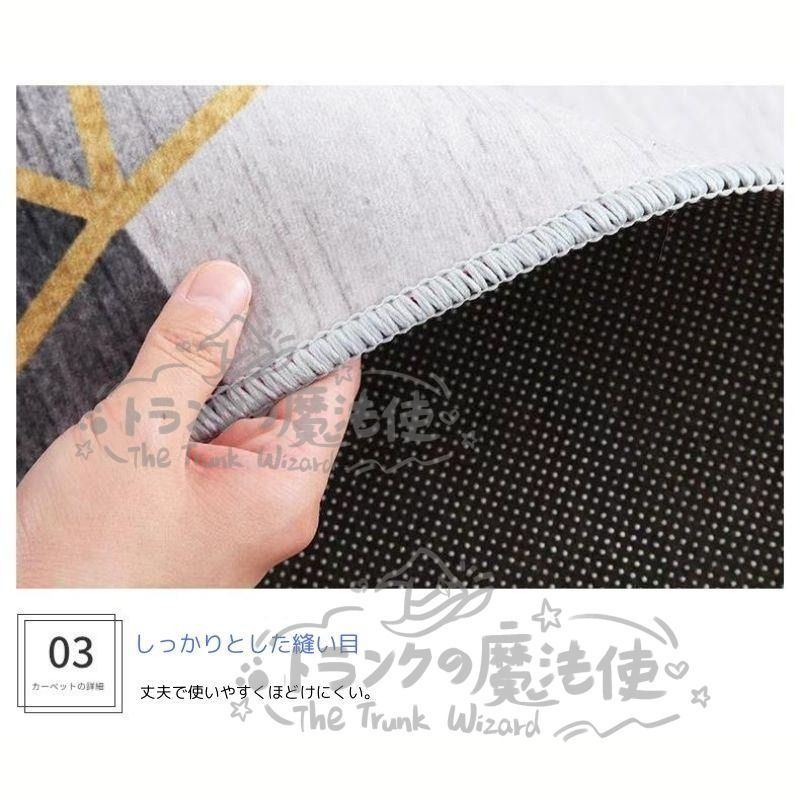 カーペット 絨毯 ラグ 300cm×200cm 280cm×180cm ホテルライク インテリア おしゃれ 洗える マット シンプル モダン 韓国インテリア 幾何学 抽象柄 5デザイン CCDT1031p019 MARWIL-DEMENAGEMENTS_CH