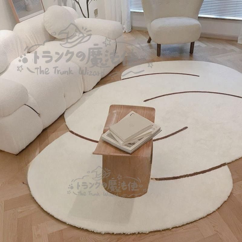 カーペット 敷物 北欧 120×160cm 140×200cm 160×230cm 200×300cm 楕円 円形 おしゃれ ふわふわ インテリア 絨毯 じゅうたん 洗える 滑り止め付き マット CCDT1031p018