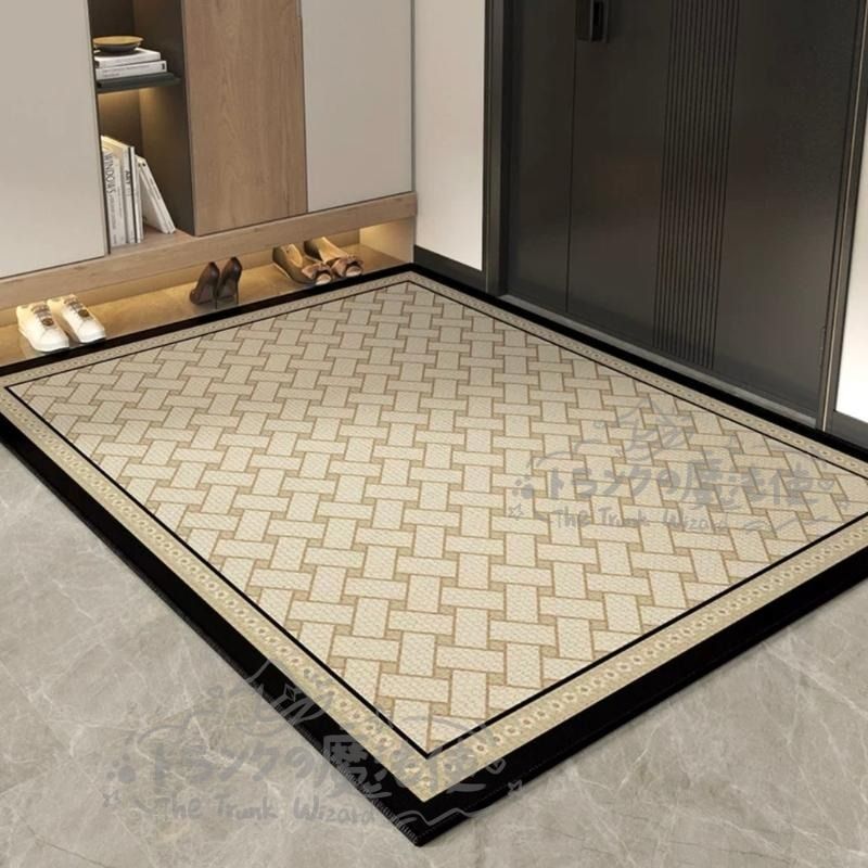 カーペット ラグ 絨毯 幾何学模様 シンプル モダン おしゃれ 玄関フロアマット 滑り止め ループパイル フリーカット ライトラグジュアリー CCDT1031p112