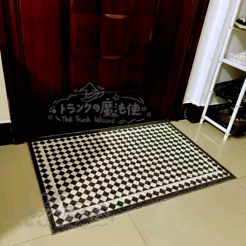 玄関マット ラグ 絨毯 アーガイル柄 フリーカット 滑り止め 洗える お手入れ簡単 おしゃれ シンプル モダン 泥落とし ベランダ 多用途マット CCDT1031p116 MARWIL-DEMENAGEMENTS_CH