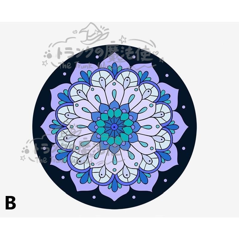 ヨガ マット 曼荼羅 マンダラ ヨガマット 厚手 円形 大判 おしゃれ インテリア フローラル 柄 室内マット ラウンド 滑り止め ケース付 CCDT1031p126 MARWIL-DEMENAGEMENTS_CH