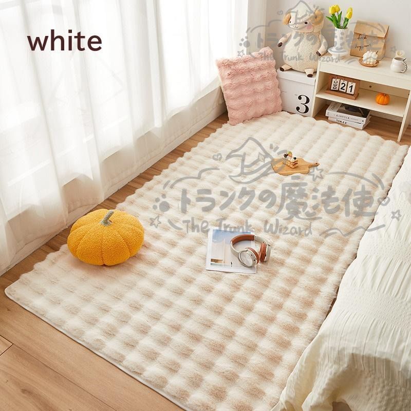 ラグ カーペット 110×180cm 110cm×210cm 韓国風 北欧風モコモコ暖かい オレンジ グレー ピンク ホワイト ピンク カーキ 温活 冬 あたたかい CCDT1031p142