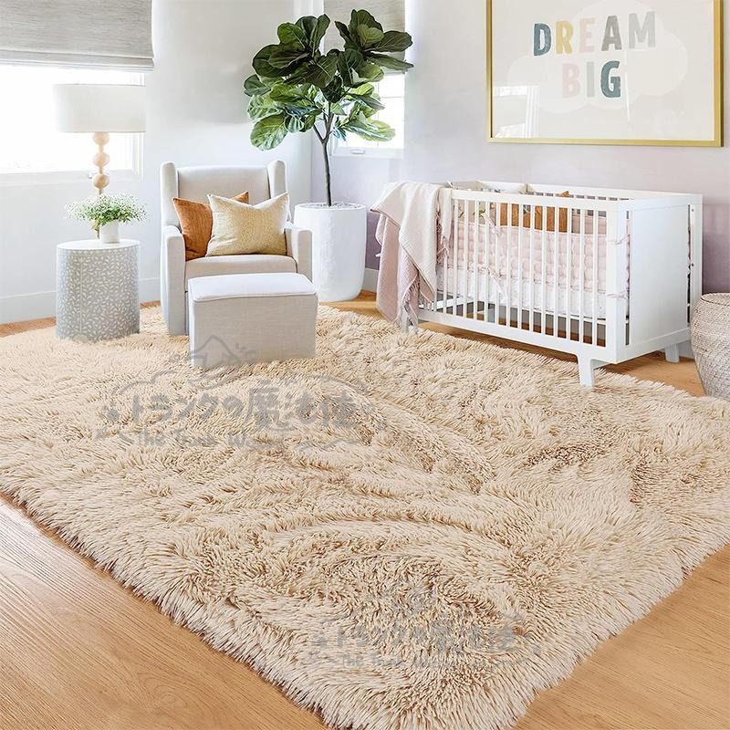 夏のキャンペーン】ギャッベ ミニマット 円形 40.5×40 アイボリー ヤギ