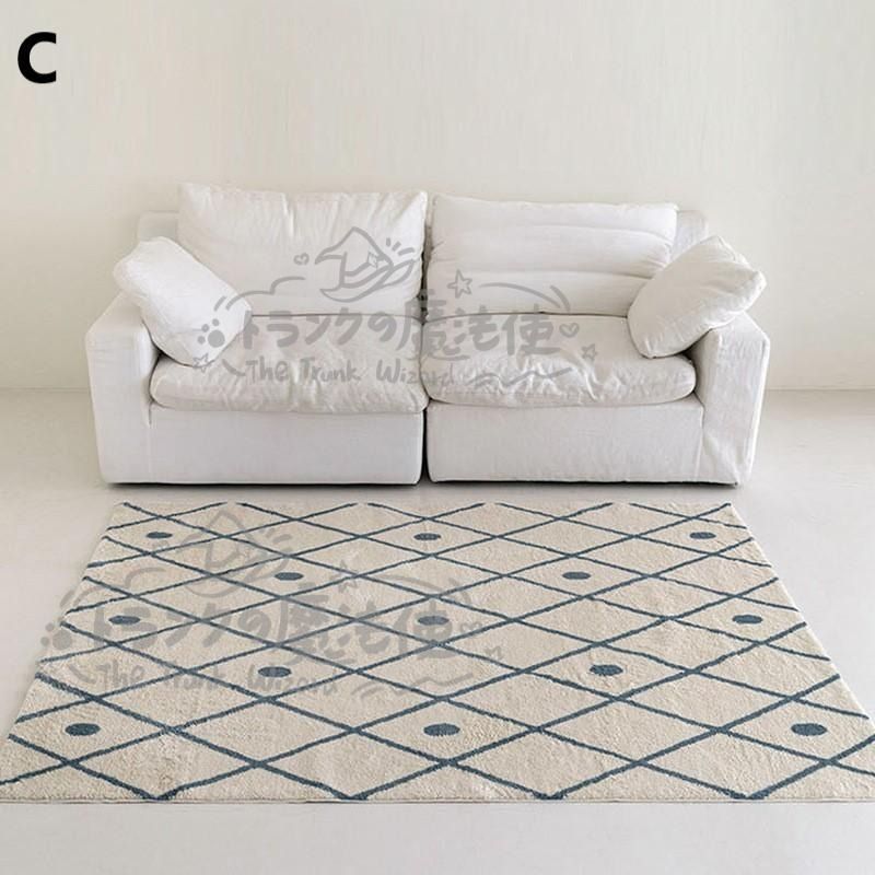 カーペット 北欧風 シンプル スタイル おしゃれ かわいい インテリア モダン スタイリッシュ 160x120 滑り止め 付き オーバーロック加工 CCDT1031p057 MARWIL-DEMENAGEMENTS_CH