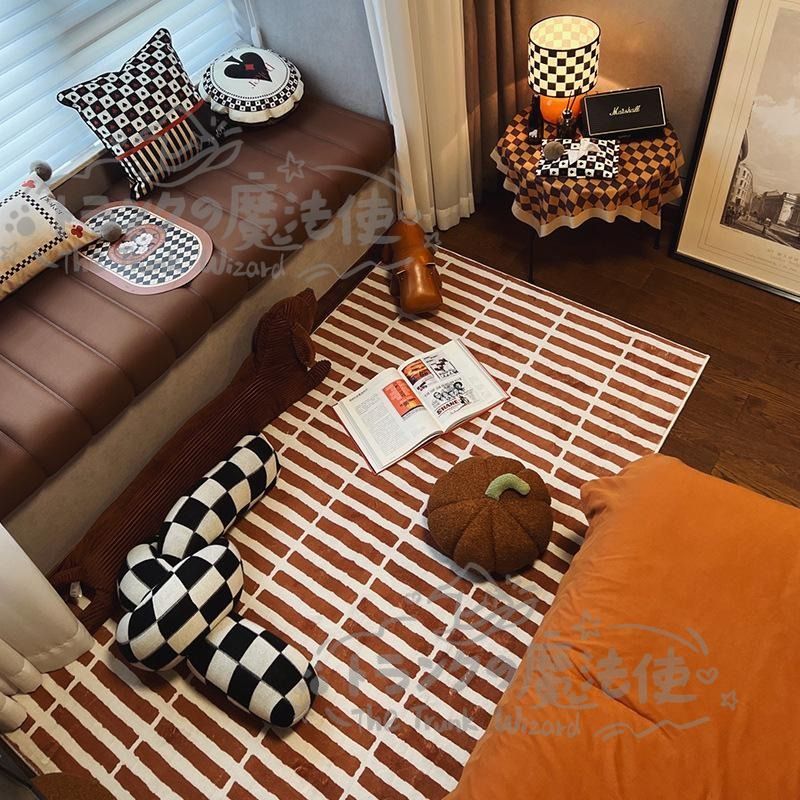 カーペット 北欧風 シンプル スタイル おしゃれ かわいい インテリア モダン スタイリッシュ 160x120 滑り止め 付き オーバーロック加工 CCDT1031p058