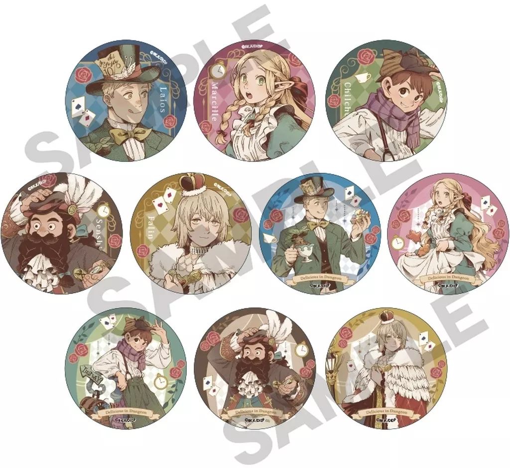 中古】バッジ・ビンズ 全10種セット 「ダンジョン飯 トレーディング缶