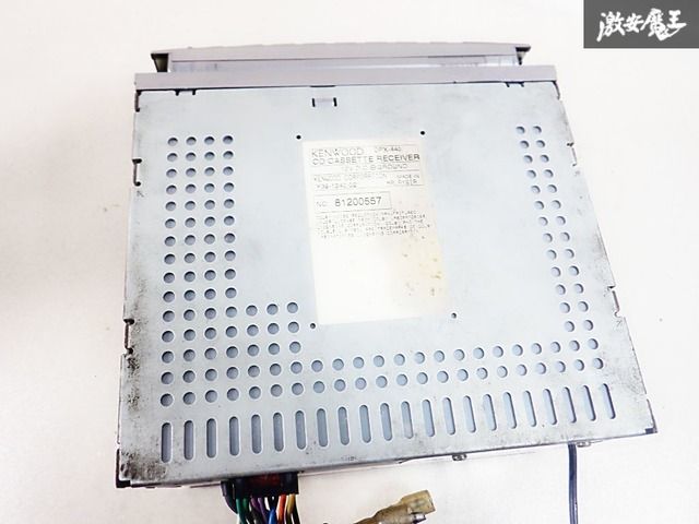  保証付 KENWOOD DPX-440 CD カセット ラジオ 2 DIN デッキ プレーヤー オーディオ 棚 車 バイク 自転車