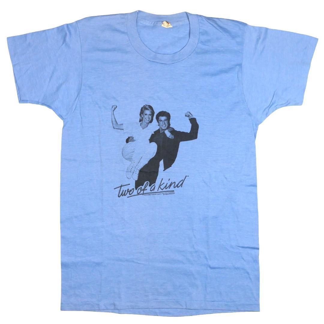 L 80s 映画 TWO OF A KIND セカンドチャンス Tシャツ ジョンハーツフェルド ジョントラボルタ オリビアニュートンジョン パトリックウィリアムズ グリース Grease
