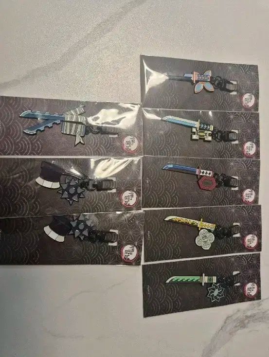 MEGABOX 鬼滅の刃 キーホルダー まとめ 時透 無一郎 義勇 我妻 善逸 ウール 全てO