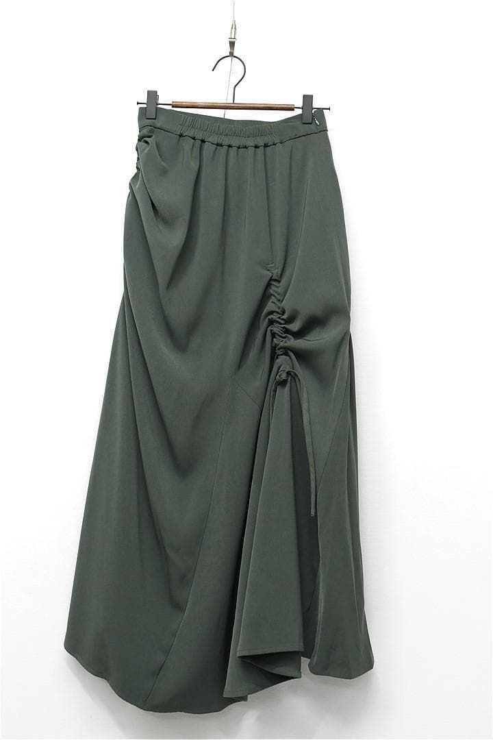 S289 22AW UN3D. アシメギャザースカート アシンメトリー