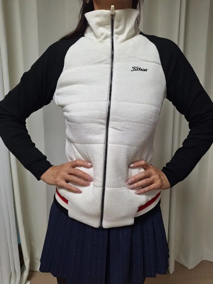 Titleist タイトリスト レディース ゴルフ 防風ダウン ベスト 白