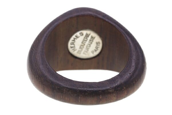 エルメス リング セリエ ブラウン シルバー ウッド