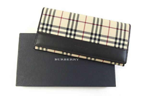 バーバリー 二つ折り長財布