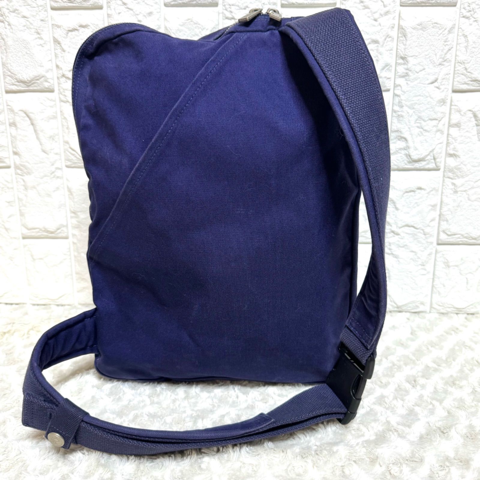 一澤 信三郎帆布 ワンショルダーバック ネイビー - メルカリ