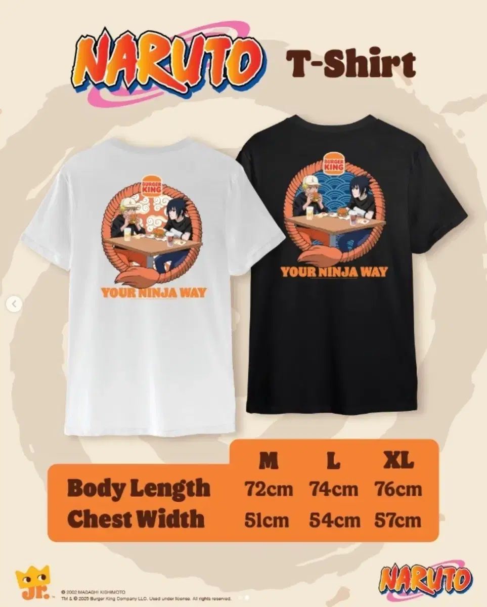 NARUTO-バーガーキング コラボ Tシャツ