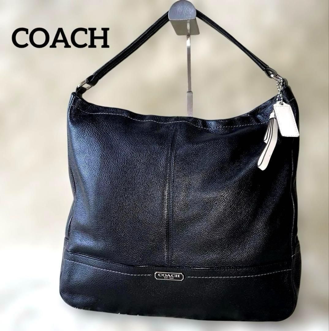 COACH コーチ ワンショルダーバック レザー 23293 ブラック 黒 肩掛け ハンド
