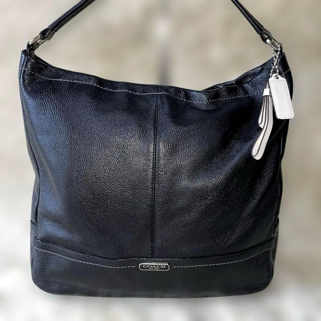 COACH コーチ ワンショルダーバック レザー 23293 ブラック 黒 肩掛け ハンド