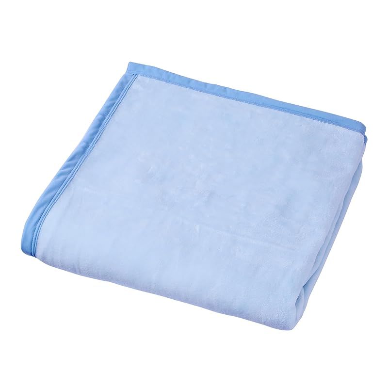 nishikawa 西川 セブンデイズ 綿毛布 シングル 洗える パイル 綿100％ オーガニックコットン使用 やわらか ブルー FQ05081004