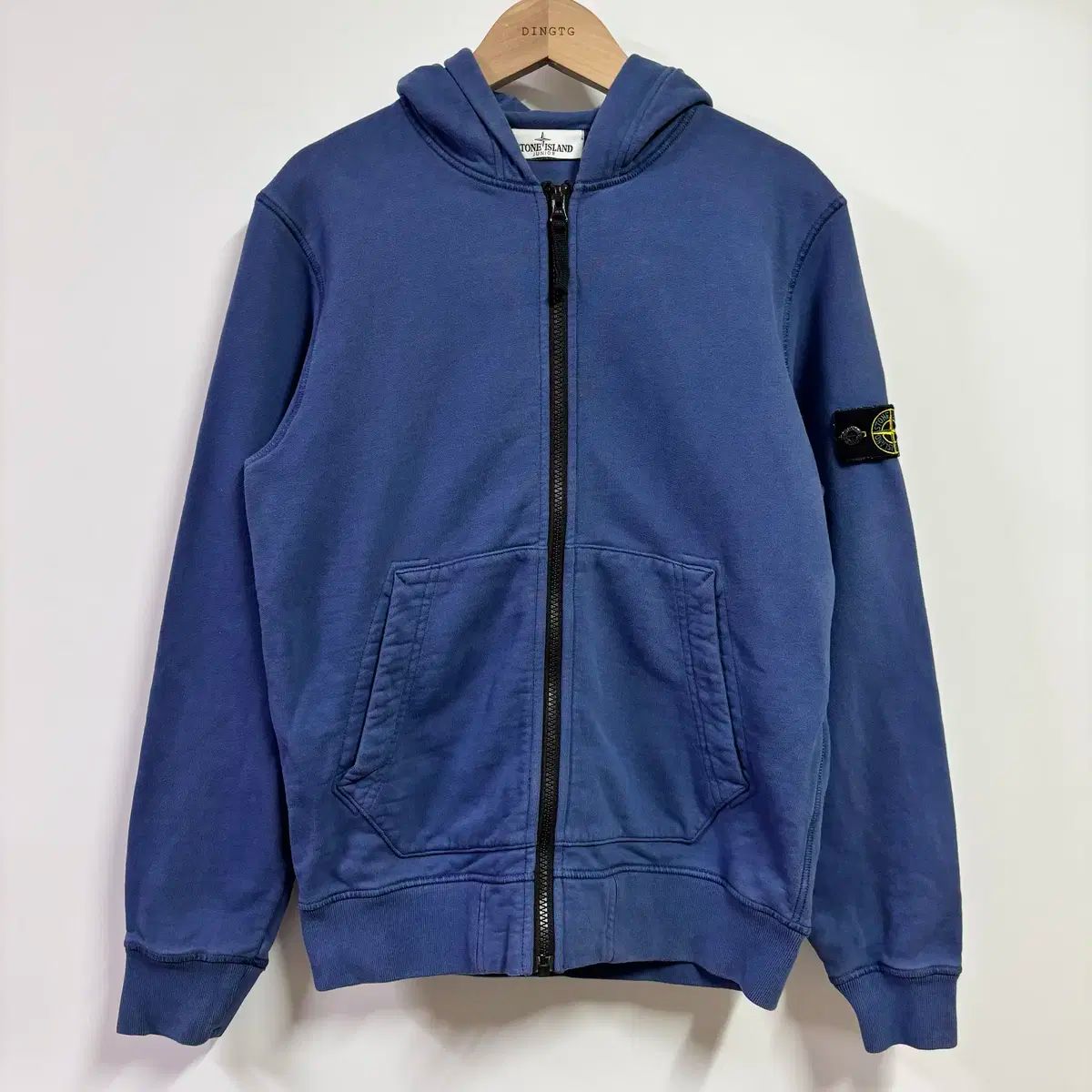 12Y ストーンアイランド キッズ 起毛 フードジップアップ