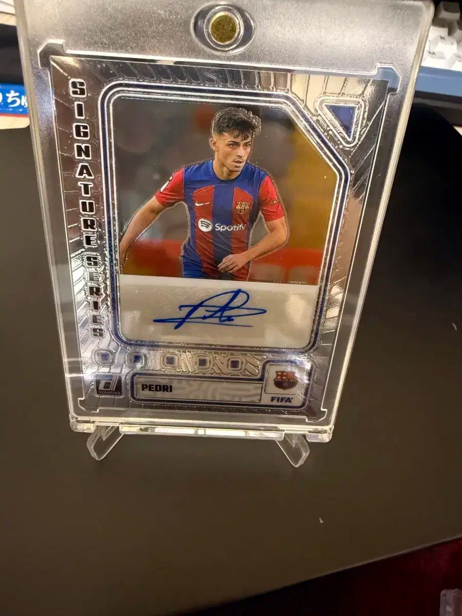 バルセロナ ペドリ サイン入り カード Panini