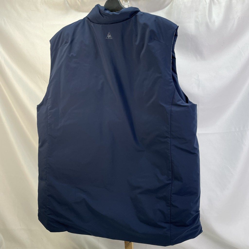 01w-5577 UNITED ARROWS × lecoqsportif TEIJIN FRONTIER ダウンベスト サイズO ネイビー 中国製 メンズ アウター ポリエステル 品