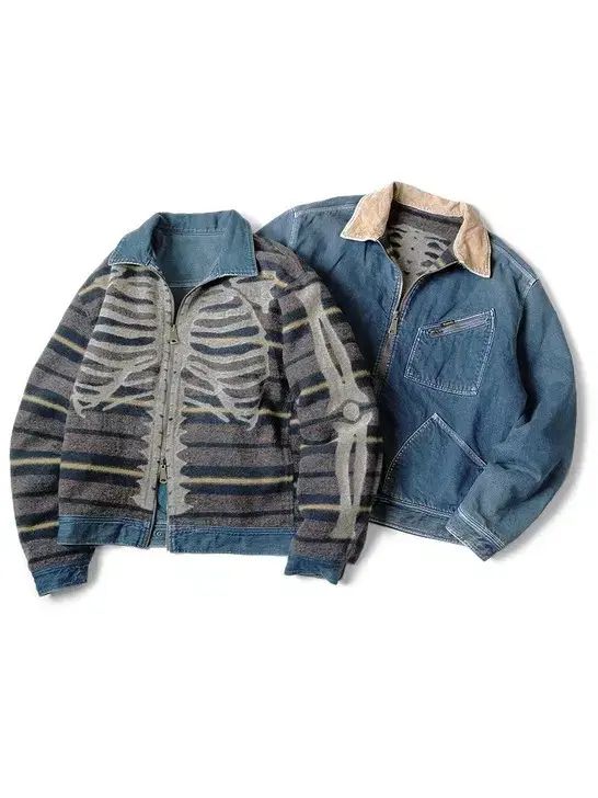 3 キャピタル ボーン ライニング リバーシブル デニム ジャケット