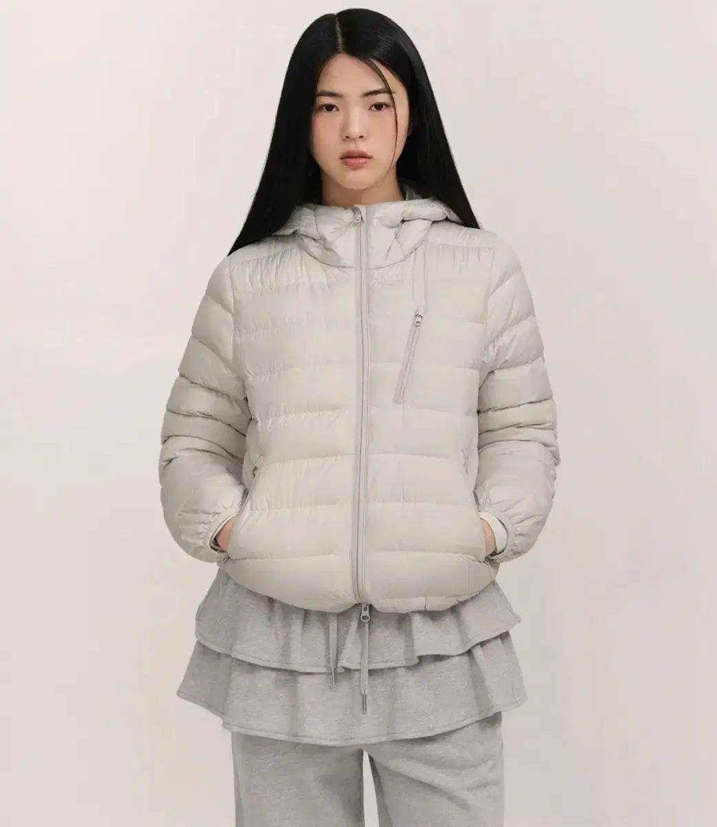 MUSINSASTANDARD ウィメンズ 軽量ダウン ストーン白 Mサイズ