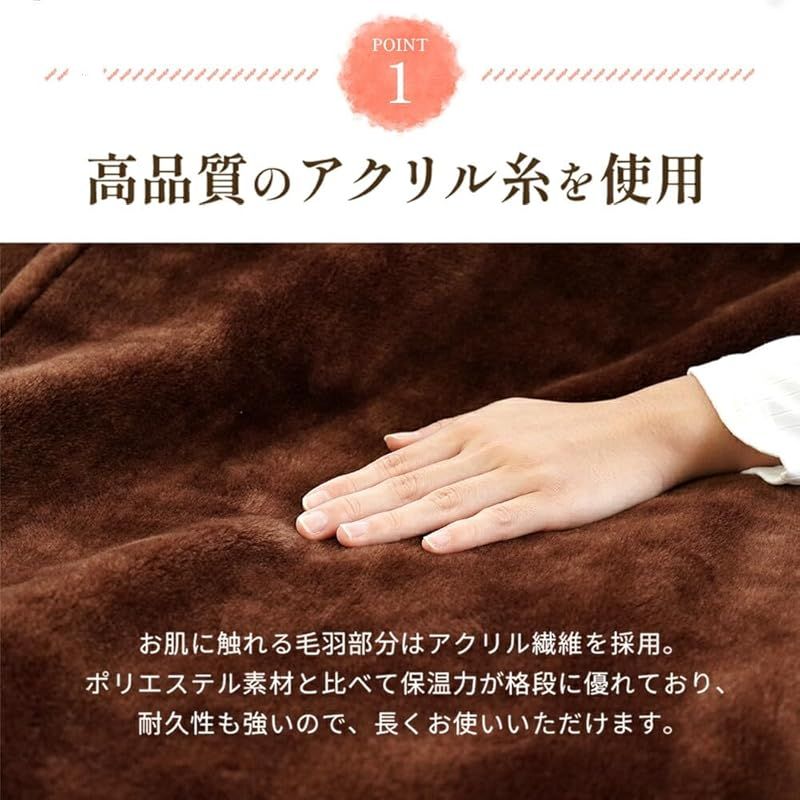 ロマンス小杉 毛布 シングル 冬 厚手 約2.6kgボリューム オリジナルデザイン 140×200cm ゴート ネイビー 毛羽アクリル 約2.6kg ギャベ柄 泉大津 制電性素材 静電気防止 アクリル 重い毛布 おしゃれ 厚い