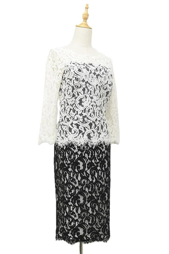 W137 TADASHI SHOJI ワンピース レース シースルー