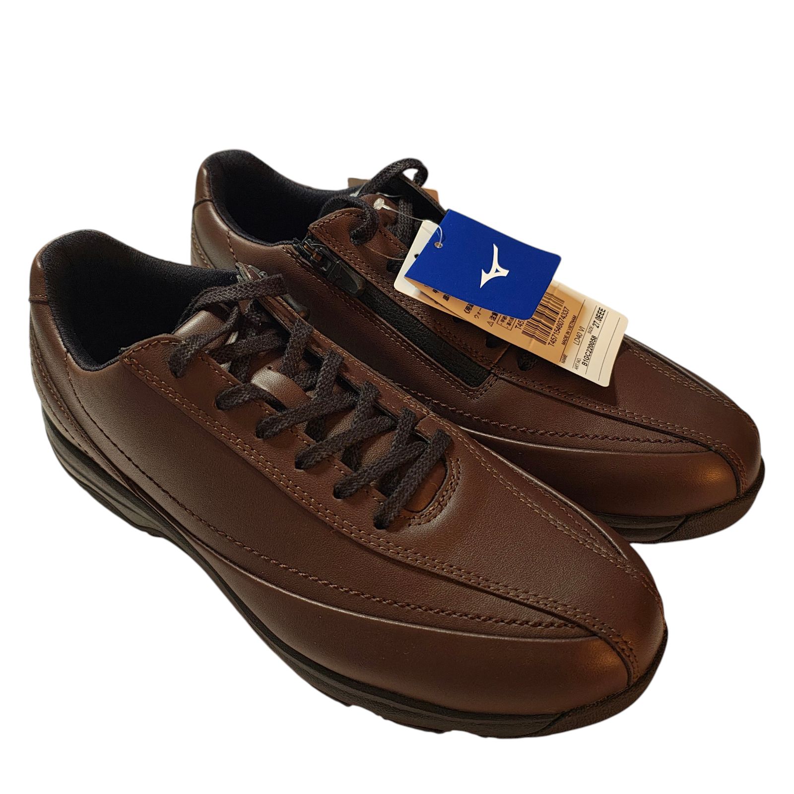 WJ73 ミズノ ウォーキングシューズ ダークブラウン サイズ 27.0cm