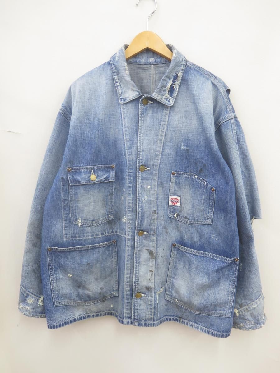 SAINT MICHAEL セントマイケル SM-YS8-0000-059 24SS COVERALL HEART TAG カバーオール L