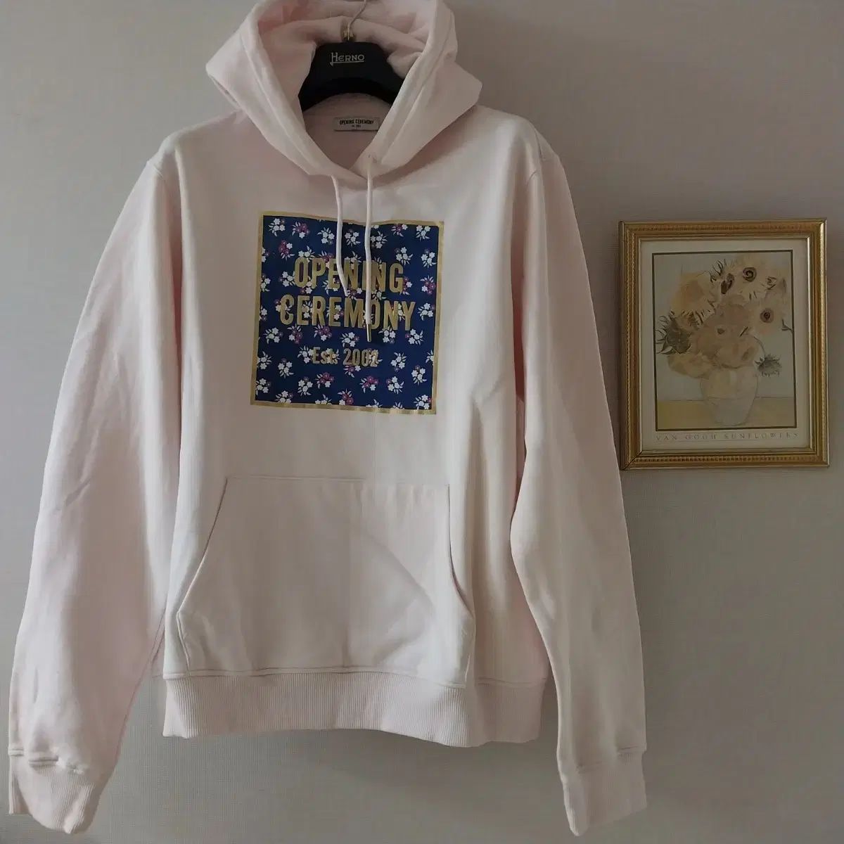 オープニングプロジェクト セレモニー フラワー 起毛 フード 良い T
