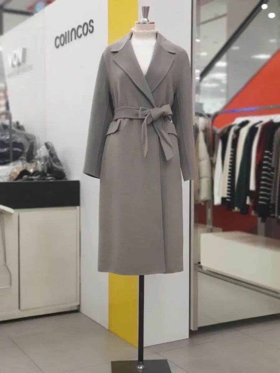 coiincos ベルト付き ハンドメイド コート カーキ