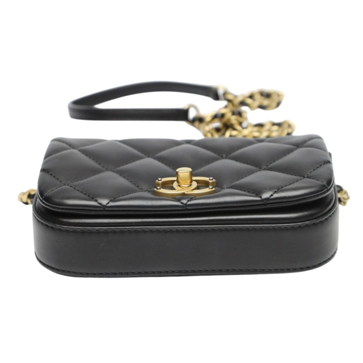 シャネル AS2011 ショルダーバッグ ブラック  CHANEL マトラッセ ラムスキン シャネル AS2011 ラムスキン チェーンショルダーバッグ マトラッセ