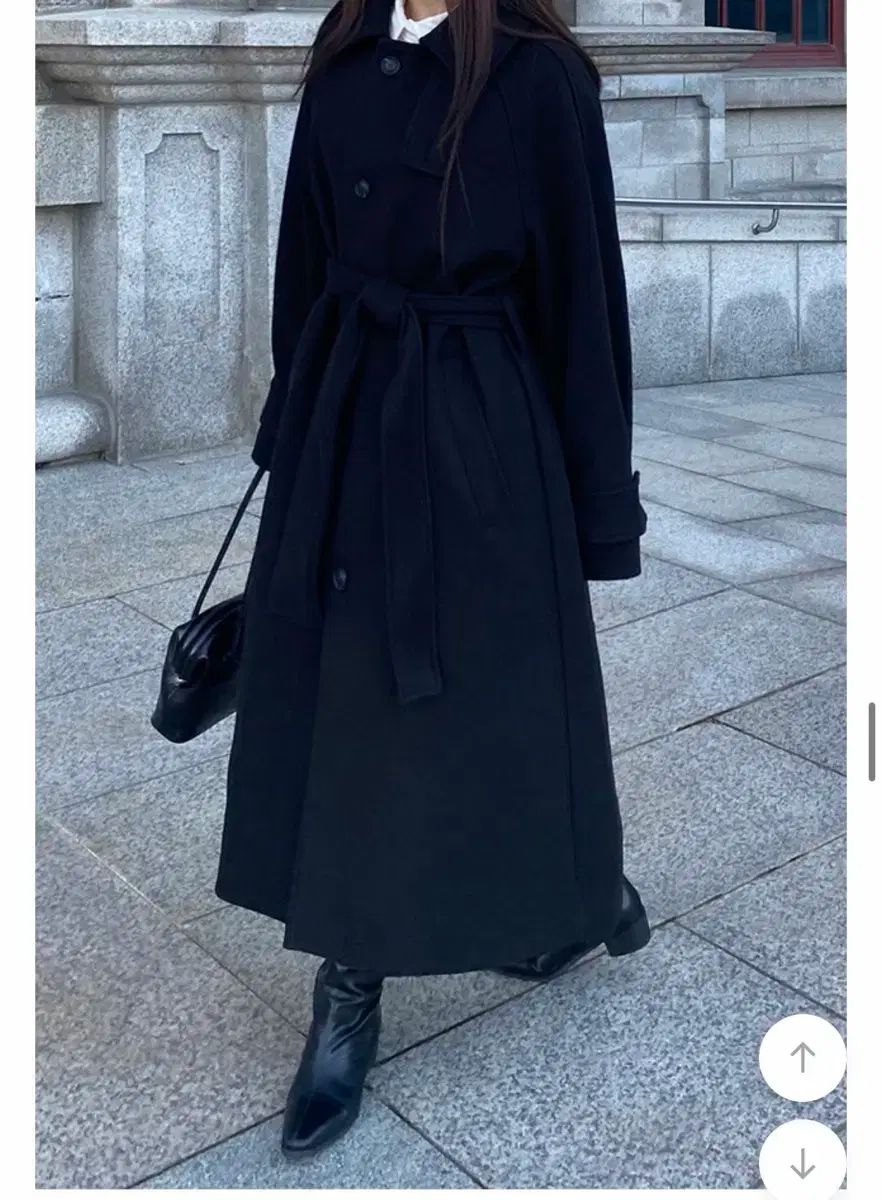 ウールコート ベルテッド ウールコート