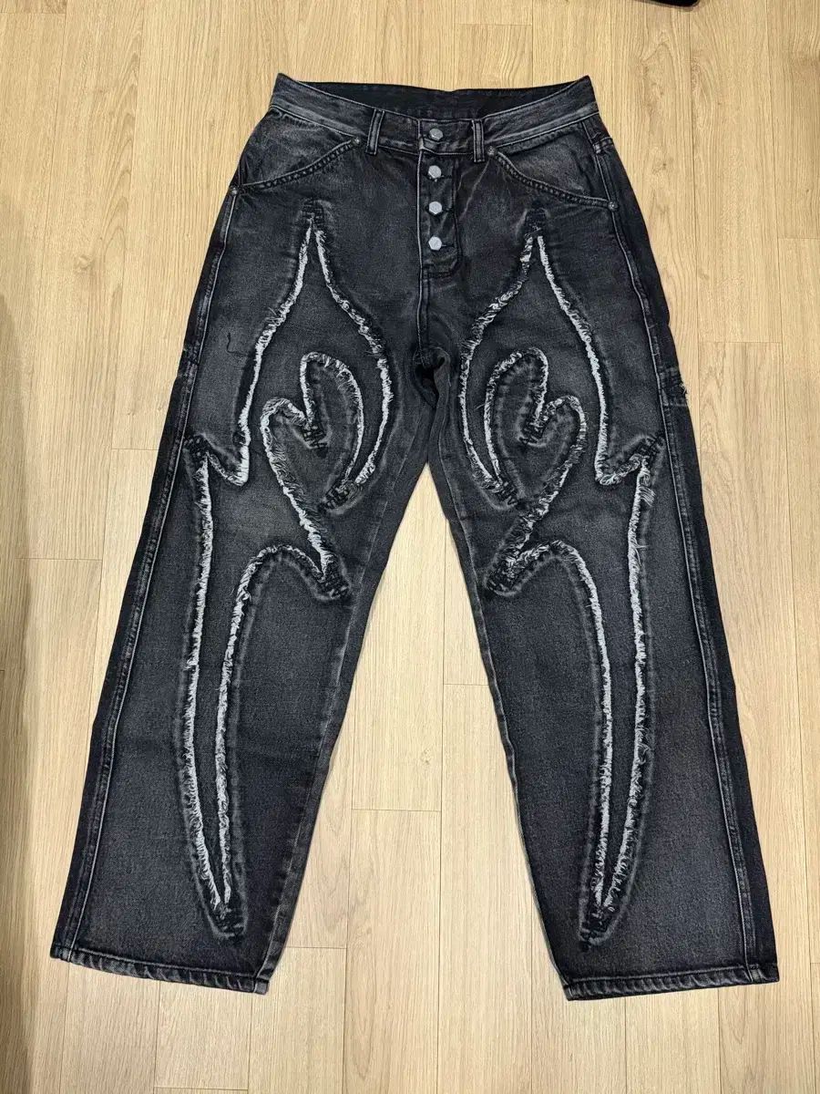 サグクラブ Tribal Denim Pants ブラック