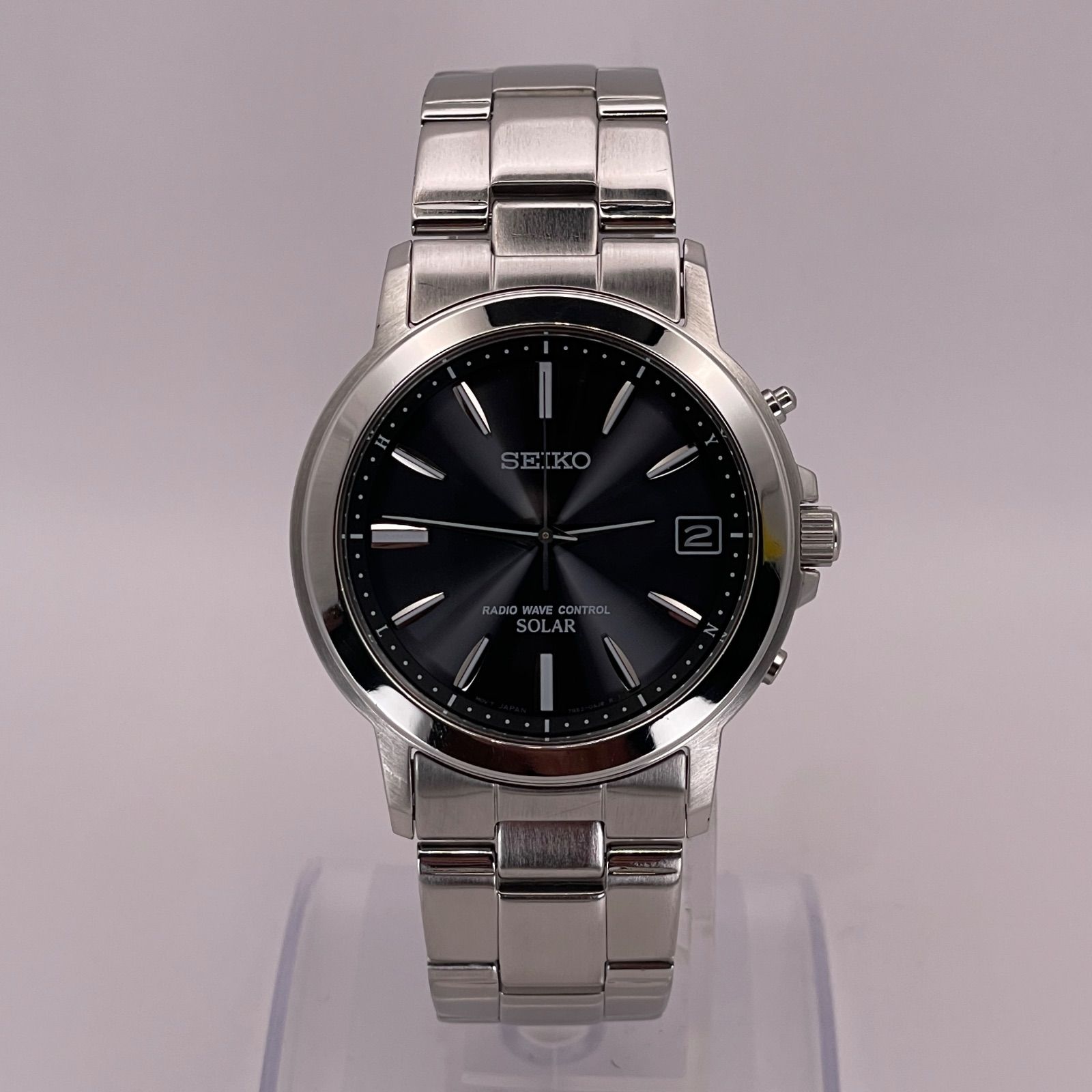 T 706 正常稼動 SEIKO セイコー 電波ソーラー セレクション SBTM 169 7 B 52 0 AF 時計 メンズ ユニセックス