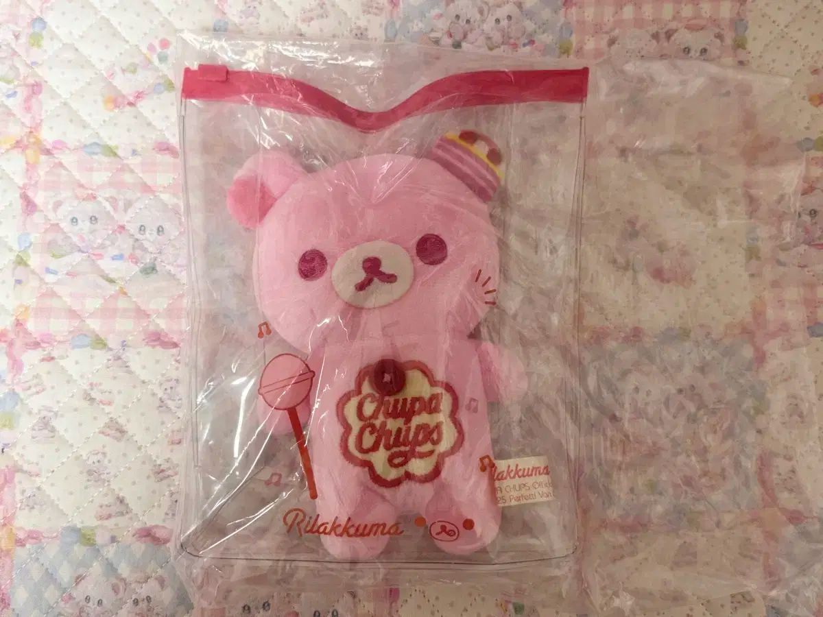 サンエックス リラックマ x チュッパチャプス コラボ ポーチ ぬいぐるみ コリラックマ ピンク