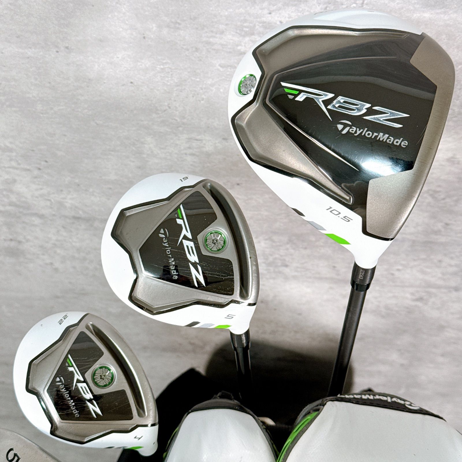 ゴルフクラブセット メンズ TaylorMade テーラーメイド RBZ フルセット 12本 キャディバッグ付き フレックスR 男性 右利き K 165