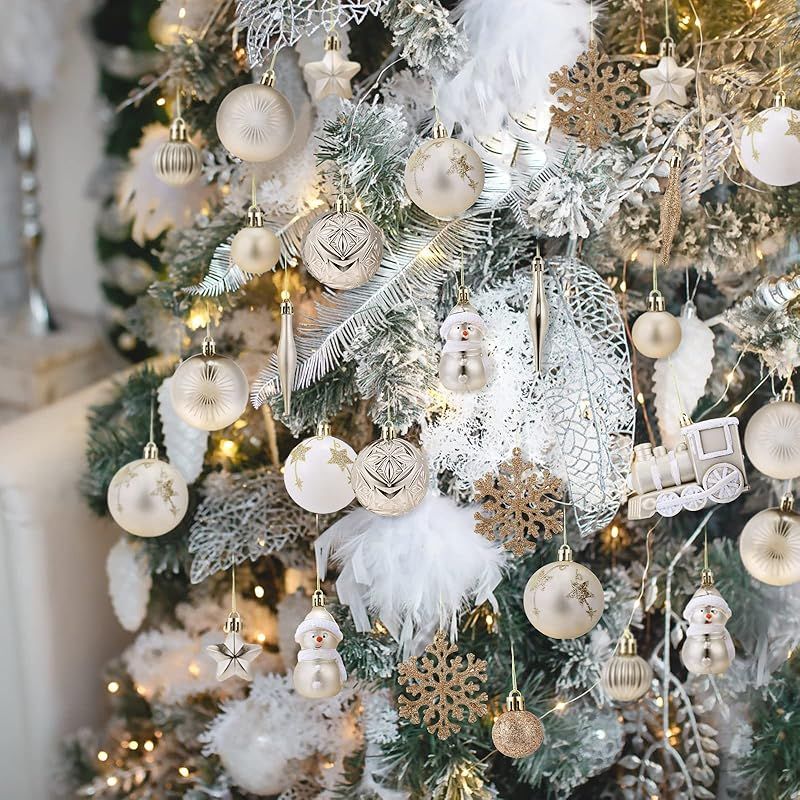 Syhood 4個 6インチ レッドベルベット クリスマスボール ベルベット