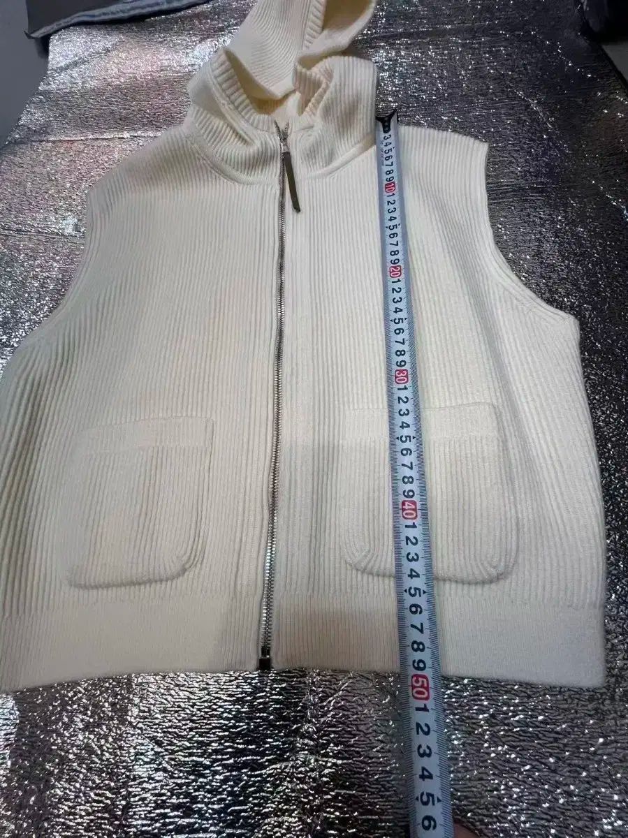  新商品 TIME フード ニット ベスト アイボリー 90 ベスト ジレ ベスト ジレ ビスチェ