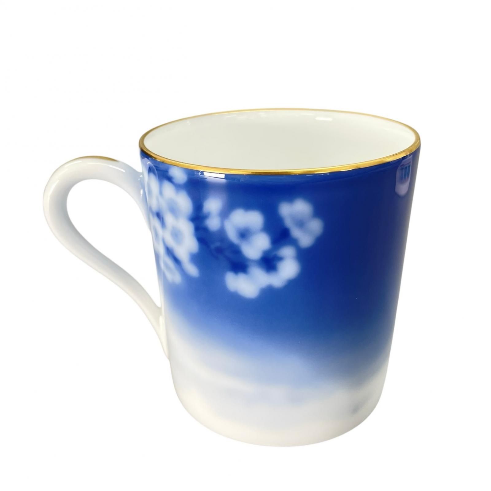  38 988 大倉陶園 花見富士 ﾏｸﾞ 8821 107 C 1565 マグカップ コーヒー ティーカップ